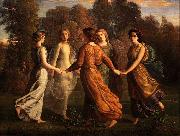 Louis Janmot Poem of the Soul - Sunrays oil on canvas